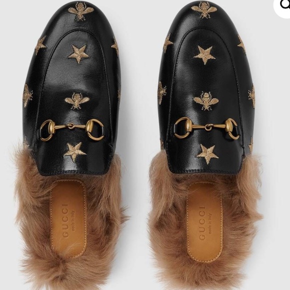 gucci mules bees and stars